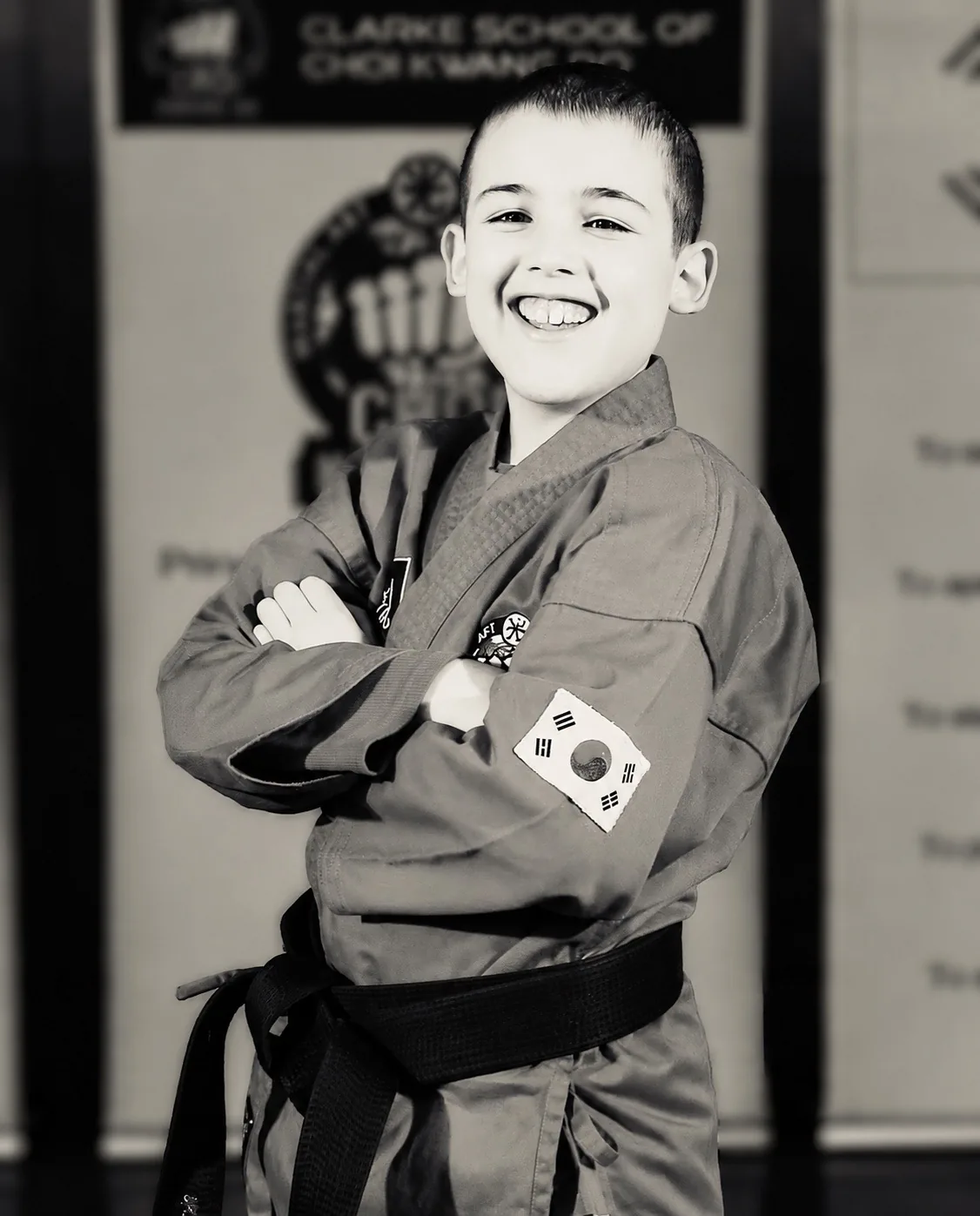 Children practising Choi Kwang Do techniques during a Teddington class